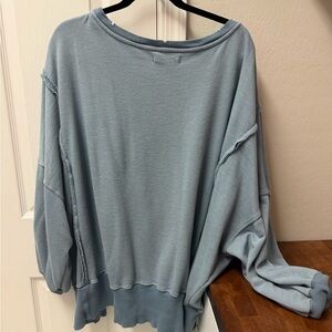 Women's Blue Oversized sweater